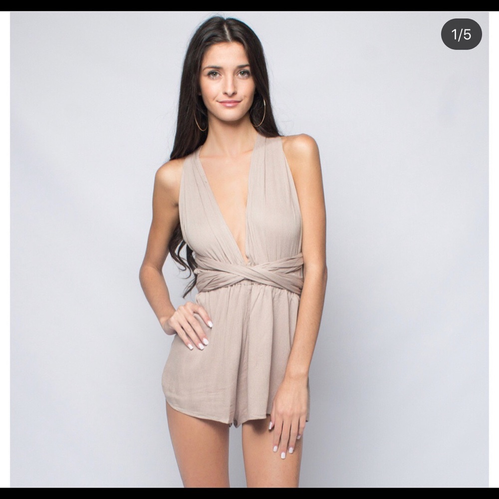 stripe convertible romper